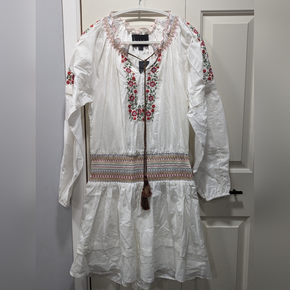 nicole miller embroidered dress NWOT Nicole Miller New York Black Floral Embroidered Fit & Flare Dress –  Second Bite main image 1